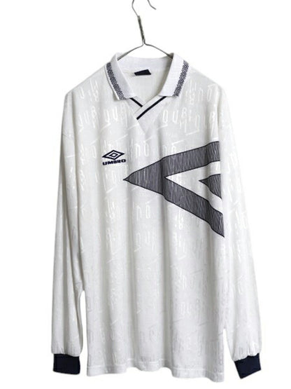 90s アンブロ 長袖 サッカー ユニフォーム メンズ XL / オールド 当時物 ポロシャツ プラクティス シャツ ジャージ ゲームシャツ スポーツ