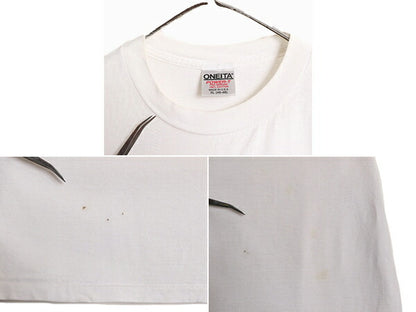 90s USA製 ジョーク ウシ アニマル イラスト プリント Tシャツ メンズ XL / 90年代 オールド アート キャラクター シングルステッチ ONEITA