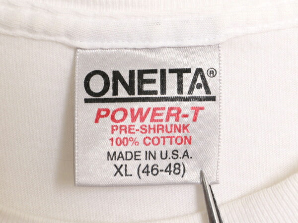 90s USA製 ジョーク ウシ アニマル イラスト プリント Tシャツ メンズ XL / 90年代 オールド アート キャラクター シングルステッチ ONEITA
