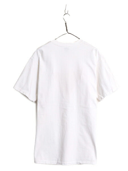 90s タコベル チワワ 立体 プリント Tシャツ メンズ L 古着 90年代 オフィシャル 企業物 当時物 キャラクター アニマル フォト イラスト 白
