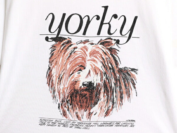 90s USA製 ドッグ イラスト プリント Tシャツ メンズ レディース L / オールド 当時物 アート アニマル 犬 シングルステッチ 白 白Tシャツ