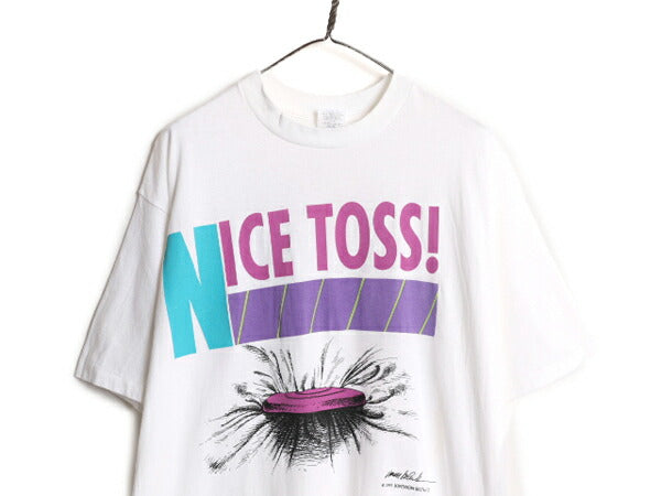 90s USA製 ドッグ イラスト プリント Tシャツ メンズ XL 90年代 オールド アート グラフィック アニマル シングルステッチ ヘビーウェイト