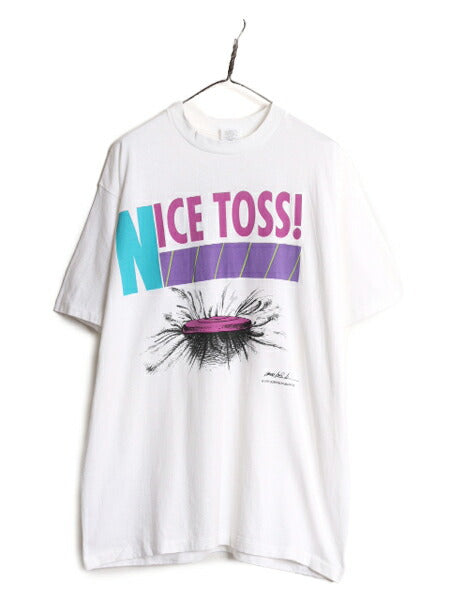 90s USA製 ドッグ イラスト プリント Tシャツ メンズ XL 90年代 オールド アート グラフィック アニマル シングルステッチ ヘビーウェイト
