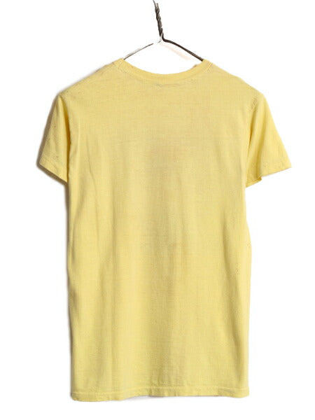 70s USA製 MR BILL キャラクター イラスト プリント Tシャツ メンズ M 小さめ S 程 70年代 ヴィンテージ ミスタービル シングルステッチ 黄