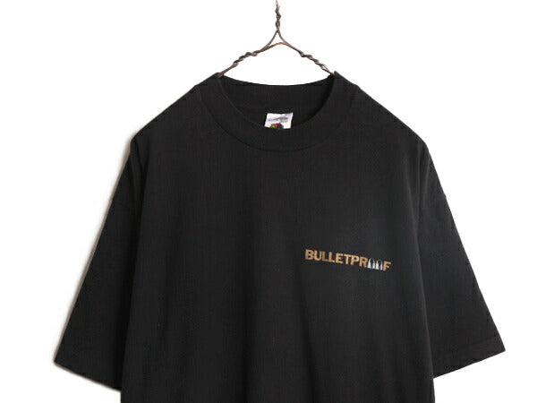 90s 企業 ロゴ プリント Tシャツ メンズ XL / 90年代 オールド 企業物 当時物 ヘビーウェイト シングルステッチ 大きいサイズ 黒 ジョーク
