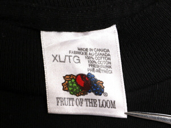 90s 企業 ロゴ プリント Tシャツ メンズ XL / 90年代 オールド 企業物 当時物 ヘビーウェイト シングルステッチ 大きいサイズ 黒 ジョーク