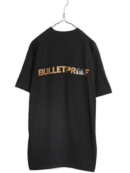 90s 企業 ロゴ プリント Tシャツ メンズ XL / 90年代 オールド 企業物 当時物 ヘビーウェイト シングルステッチ 大きいサイズ 黒 ジョーク