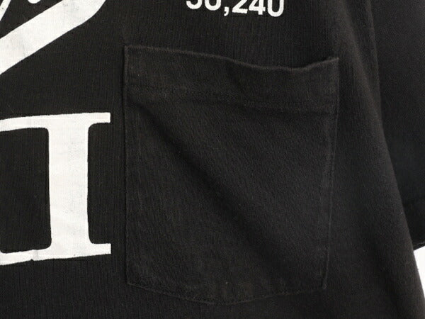 90s USA製 企業 プリント ポケット付き 半袖 Tシャツ メンズ L 90年代 オールド 企業物 当時物 ポケT ヘビーウェイト シングルステッチ 黒