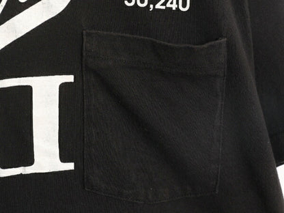 90s USA製 企業 プリント ポケット付き 半袖 Tシャツ メンズ L 90年代 オールド 企業物 当時物 ポケT ヘビーウェイト シングルステッチ 黒