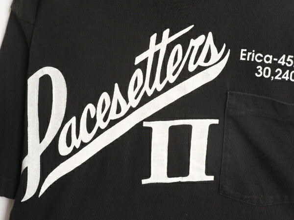 90s USA製 企業 プリント ポケット付き 半袖 Tシャツ メンズ L 90年代 オールド 企業物 当時物 ポケT ヘビーウェイト シングルステッチ 黒