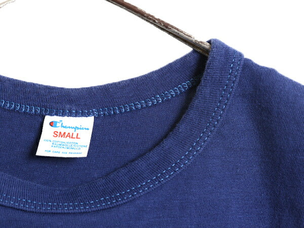 80s USA製 チャンピオン ゴルフ イラスト プリント Tシャツ メンズ S 小さめ / ヴィンテージ Champion 100% コットン シングルステッチ 紺