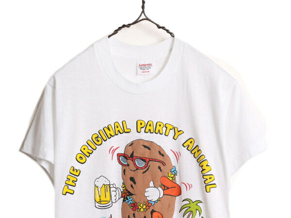 デッドストック 80s USA製 バドワイザー パロディ プリント Tシャツ メンズ M 小さめ S / 80年代 ヴィンテージ キャラクター 当時物 企業物