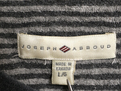 90s ジョセフ アブード ボーダー パイル Tシャツ メンズ L / 90年代 オールド JOSEPH ABBOUD 半袖Tシャツ サーフ タオル生地 起毛 カナダ製