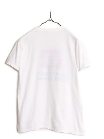 70s USA製 ベースボール 4段 染込み プリント Tシャツ M 小さめ XS 70年代 ヴィンテージ 当時物 フルーツオブザルーム シングルステッチ 白
