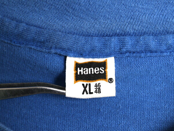 70s メッセージ プリント Tシャツ メンズ XL 小さめ M 程/ 70年代 ヴィンテージ 100% コットン ジョーク グラフィック シングルステッチ 青