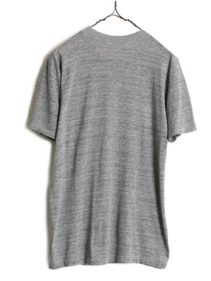80s アルテックス オハイオ フロッキー 2段 カレッジ プリント Tシャツ メンズ L 小さめ M ヴィンテージ ARTEX シングルステッチ 霜降り 灰
