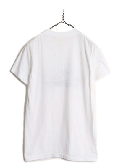 80s USA製 企業 トラック イラスト プリント Tシャツ メンズ M 小さめ S / 80年代 ヴィンテージ 企業物 当時物 シングルステッチ ホワイト