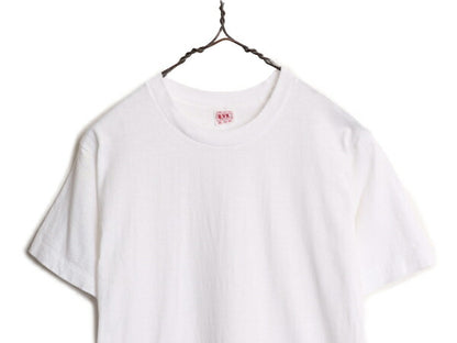 60s USA製 BVD 無地 半袖 Tシャツ M 小さめ メンズ S 程 60年代 ヴィンテージ 100% コットン 白 ヘビーウェイト シングルステッチ ホワイト