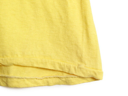 80s USA製 メッセージ プリント Tシャツ XL メンズ 小さめ L / 古着 80年代 ヴィンテージ 100% コットン グラフィック シングルステッチ 黄
