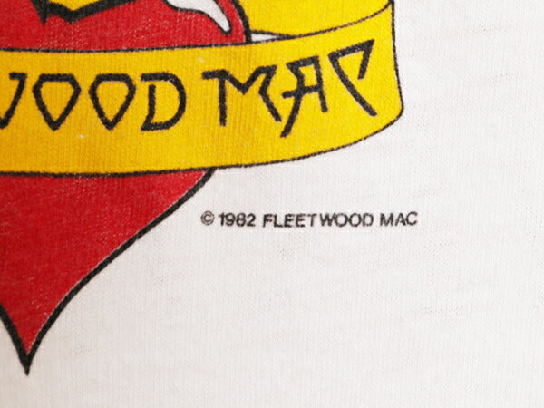 80s フリートウッドマック ツアー プリント リンガー Tシャツ メンズ S 程 80年代 ヴィンテージ Fleetwood Mac オフィシャル ロック バンド