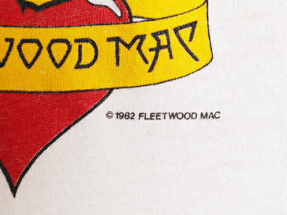 80s フリートウッドマック ツアー プリント リンガー Tシャツ メンズ S 程 80年代 ヴィンテージ Fleetwood Mac オフィシャル ロック バンド
