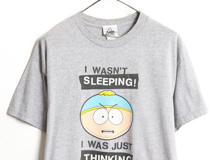 00s サウスパーク イラスト プリント Tシャツ メンズ L / 00年代 オールド SOUTH PARK オフィシャル 当時物 キャラクター アニメ 霜降り 灰