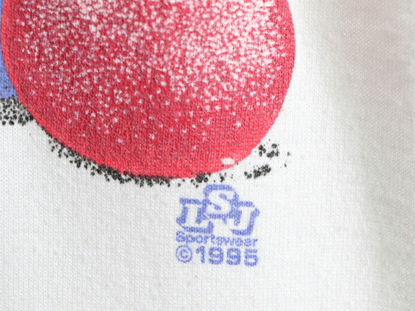 90s USA製 ■ ドッグ アート イラスト プリント Tシャツ メンズ レディース S 犬 90年代 オールド アニマル イラスト シングルステッチ 白