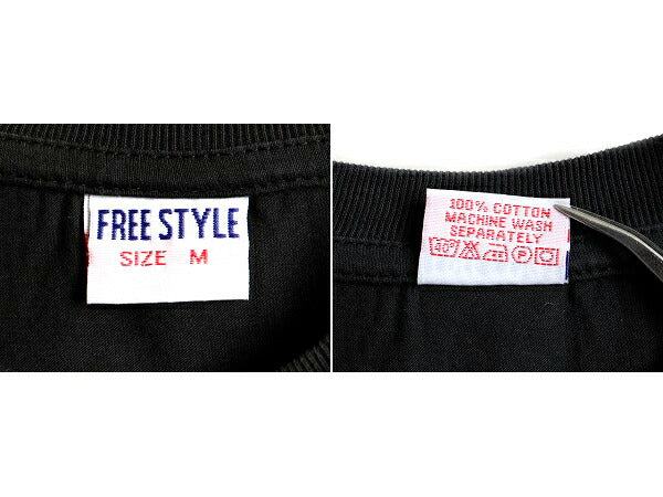 90s ■ McLenin's パロディ 両面 プリント 半袖 Tシャツ ( メンズ M ) 古着 90年代 レーニン オールド McDonald マクドナルド 企業 偉人 黒