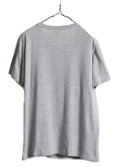 80s USA製 ■ チャンピオン 3段 カレッジ プリント Tシャツ ( メンズ XL ) 古着 80年代 Champion ビンテージ シングルステッチ 霜降り 灰