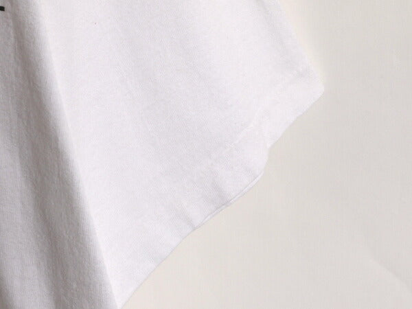 90s ペリーエリス メッセージ ロゴ プリント Tシャツ メンズ レディース XL 90年代 オールド PERRY ELLIS シングルステッチ 白 モノトーン