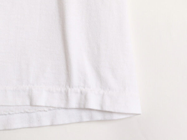 90s ペリーエリス メッセージ ロゴ プリント Tシャツ メンズ レディース XL 90年代 オールド PERRY ELLIS シングルステッチ 白 モノトーン