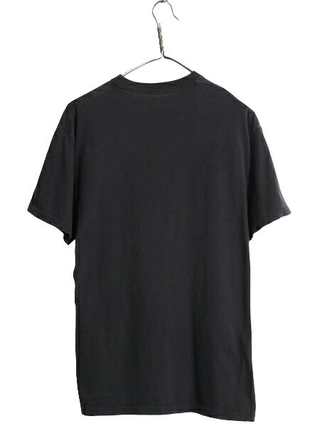 ファミリーガイ DCコミック パロディ プリント 半袖 Tシャツ メンズ L / 古着 アニメ オフィシャル キャラクター コメディー 黒 モノトーン