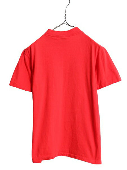 70s USA製 フォルクスワーゲン ビートル イラスト プリント Tシャツ メンズ M 古着 70年代 ヴィンテージ ロゴ 旧車 シングルステッチ 赤 VW