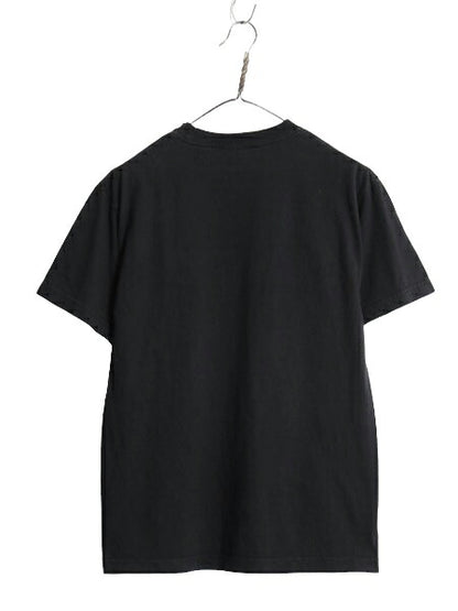 00s バンド スカル グラフィック イラスト プリント Tシャツ メンズ M 00年代 オールド ロック ドクロ 音物 ヘビーウェイト モノトーン 黒