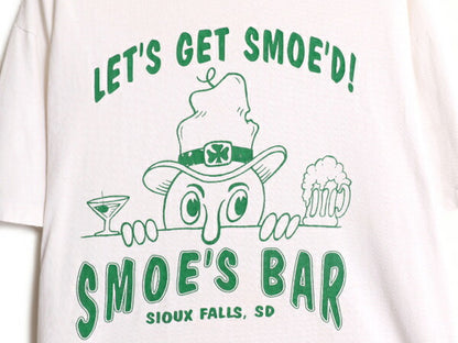 90s 企業 キャラクター イラスト プリント Tシャツ メンズ L / 90年代 オールド 半袖Tシャツ 企業物 当時物 シングルステッチ 白 ヘインズ