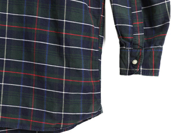 90s ■ チャップス ラルフローレン タータン チェック 長袖 ボタンダウン シャツ ( メンズ XL ) 90年代 オールド POLO CHAPS ポロ コットン