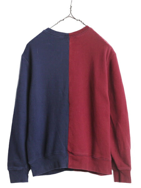 ポロ ラルフローレン サガラ ワッペン スウェット トレーナー キッズ L メンズ レディース XS / POLO ウイングフット Pロゴ 裏起毛 2トーン