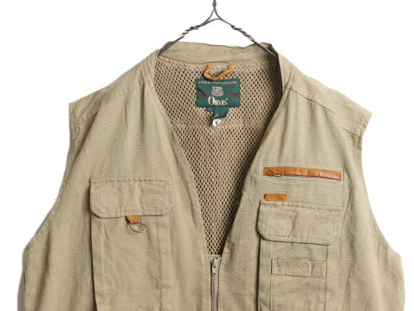 90s オービス サファリ ベスト メンズ XL 90年代 オールド 旧タグ ORVIS アウトドア 重ね着 フィッシング ハンティング 多ポケット 前開き