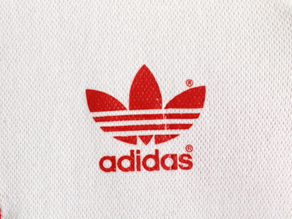 90s アディダス サッカー ユニフォーム メンズ M 古着 オールド Tシャツ トレフォイル CLIMALITE トレーニング ゲームシャツ チュニジア製