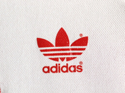 90s アディダス サッカー ユニフォーム メンズ M 古着 オールド Tシャツ トレフォイル CLIMALITE トレーニング ゲームシャツ チュニジア製