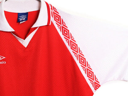 90s USA製 アンブロ サッカー プラクティス シャツ メンズ M / 90年代 オールド UMBRO フットボール ユニフォーム ジャージ ゲームシャツ