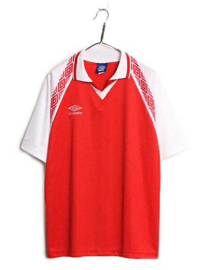 90s USA製 アンブロ サッカー プラクティス シャツ メンズ M / 90年代 オールド UMBRO フットボール ユニフォーム ジャージ ゲームシャツ