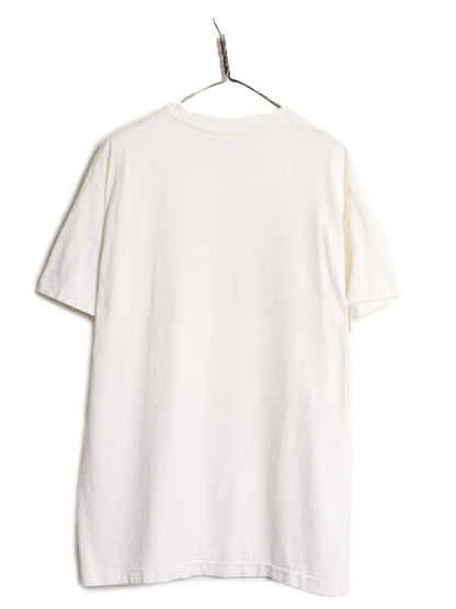 90s USA製 ジョーク メッセージ プリント Tシャツ メンズ XL / 90年代 オールド 当時物 大きいサイズ ヘビーウェイト シングルステッチ 白