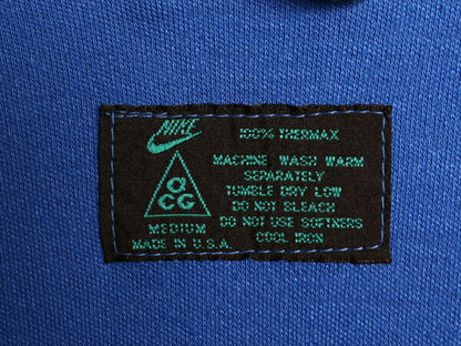 90s USA製 ナイキ ACG THERMAX ハーフジップ 長袖 Tシャツ メンズ M 古着 90年代 オールド NIKE ロンT アウトドア ハイネック プルオーバー