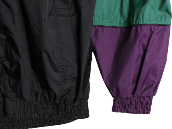 90s ナイキ RESPECT THE GAME フルジップ ナイロン ジャケット メンズ L / 90年代 初期 銀タグ オールド NIKE ウィンドブレーカー バスケ