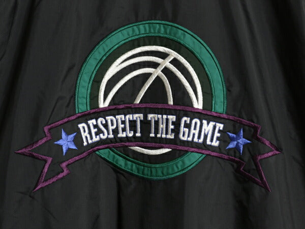 90s ナイキ RESPECT THE GAME フルジップ ナイロン ジャケット メンズ L / 90年代 初期 銀タグ オールド NIKE ウィンドブレーカー バスケ