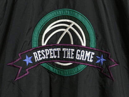 90s ナイキ RESPECT THE GAME フルジップ ナイロン ジャケット メンズ L / 90年代 初期 銀タグ オールド NIKE ウィンドブレーカー バスケ