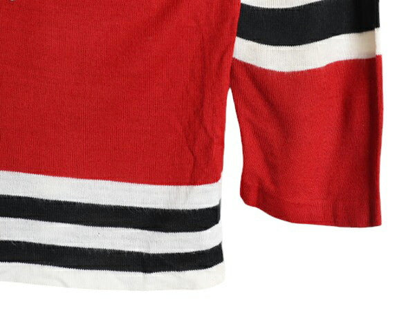 70s NHL オフィシャル シカゴ ブラックホークス ホッケー ジャージ メンズ S / ヴィンテージ ゲームシャツ ユニフォーム アイスホッケー 赤