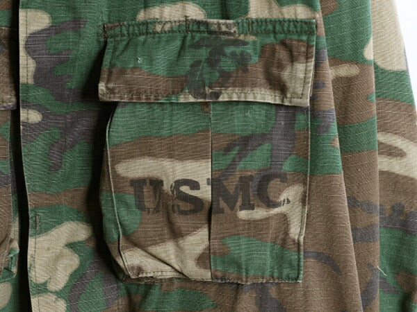 70s 78年製 米軍実物 USMC LC-1 ブラウンリーフ カモ ホットウェザー ジャケット SMALL SHORT 70年代 ヴィンテージ ミリタリー 迷彩 海兵隊