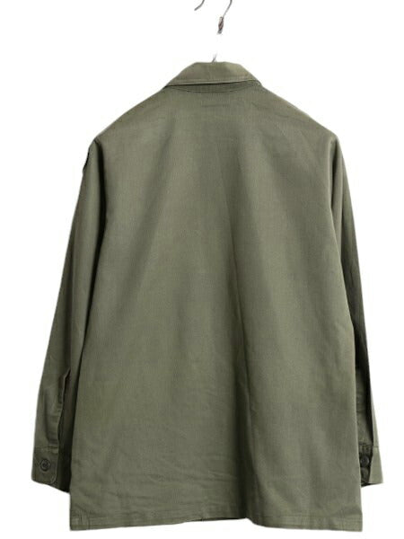 70s 80s 米軍実物 US ARMY ユーティリティ シャツ メンズ S 程 古着 70年代 80年代 ヴィンテージ ミリタリー 軍物 OG507 アーミー オリーブ